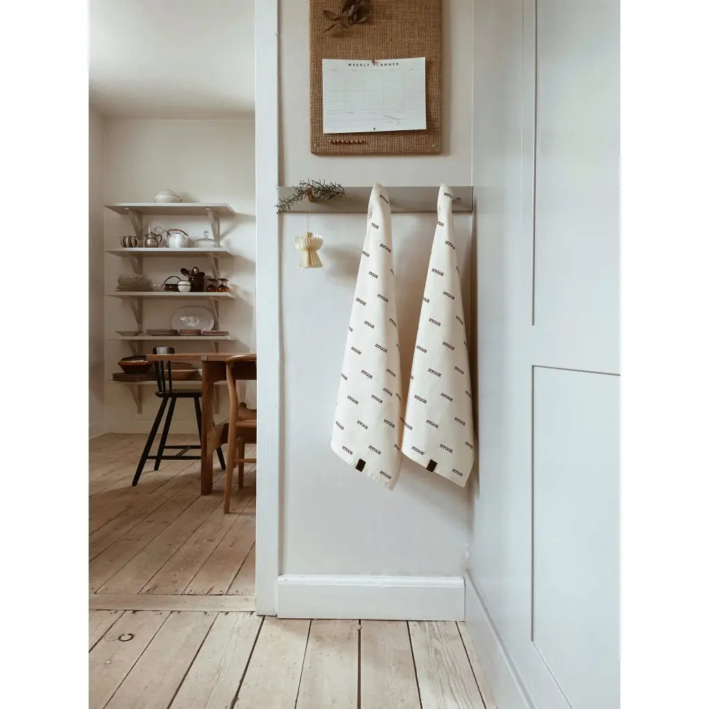 HUMDAKIN Hygge Viskestykke - 2 stk Organic Textiles 029 Shell